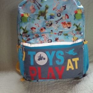 Disney Blue Toy Story Kids Backpack with Colorful Character Print